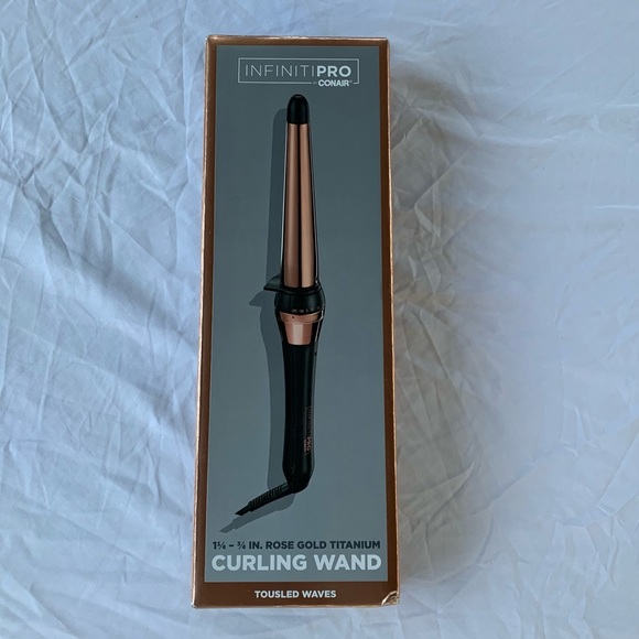 conair Accessories Conair Pro Rose Gold Black Curly Wand Curling